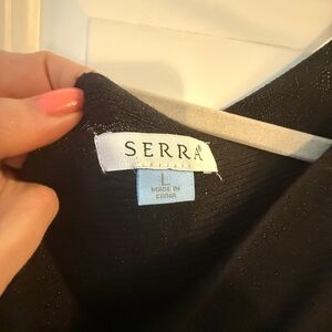 Serra Black Sparkle Top
